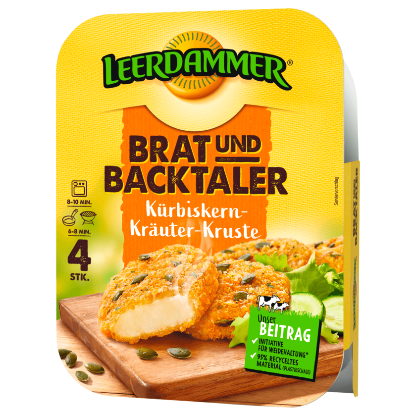 Leerdammer Brat und Backtaler Kürbiskern-Kräuter-Kruste 160g